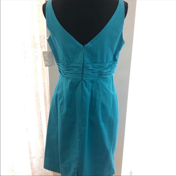 David’s Bridal Malibu blue dress with side pockets - Picture 6 of 16